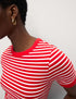 Marks & Spencer "Cotton Rich Striped T-Shirt"